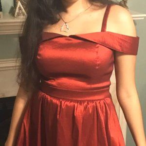 Maroon Evening Dress